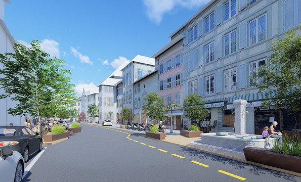 La rue de Louis-de-Savoie après travaux © Belandscape